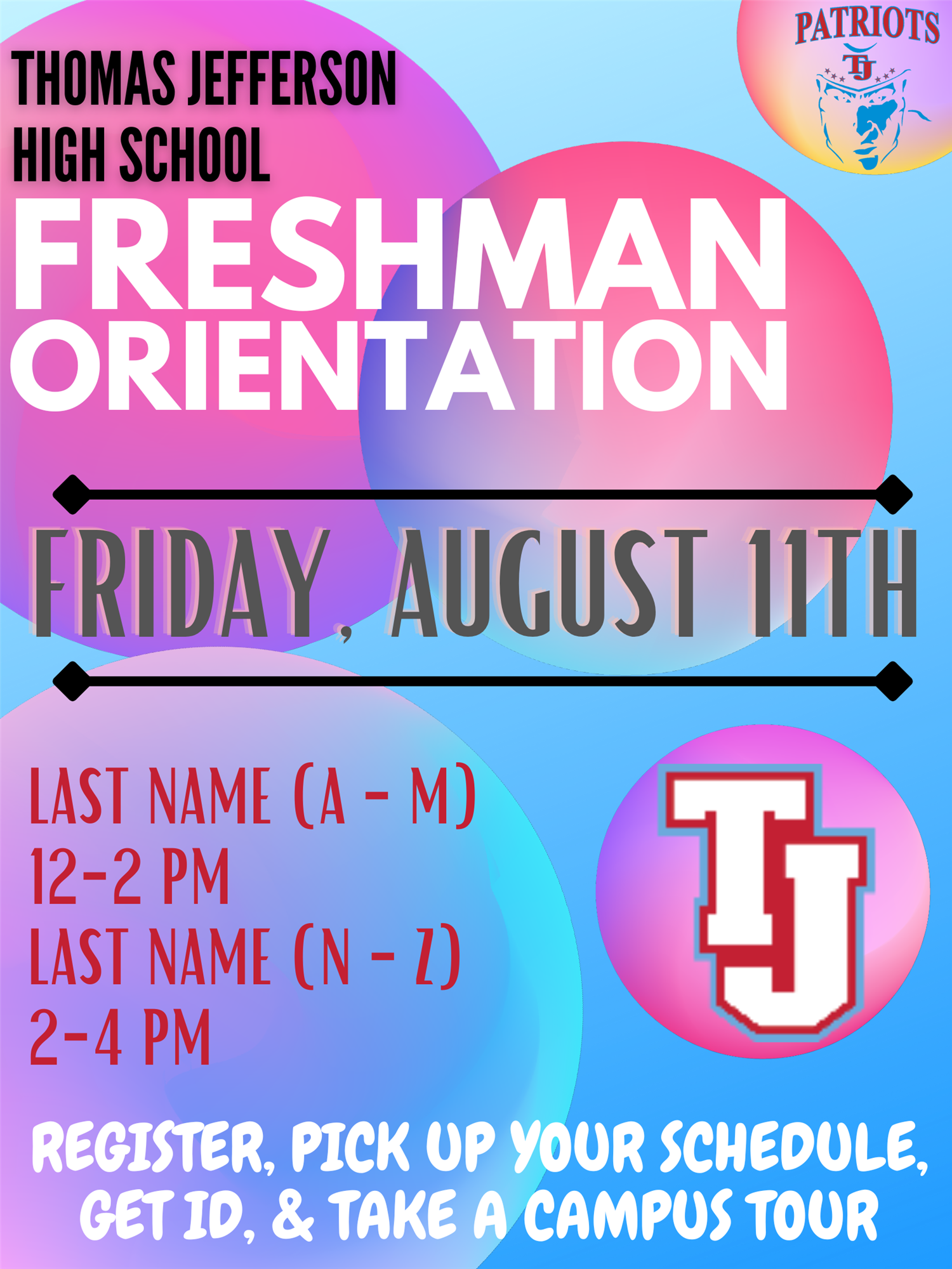 Freshmen Orientation 8/11